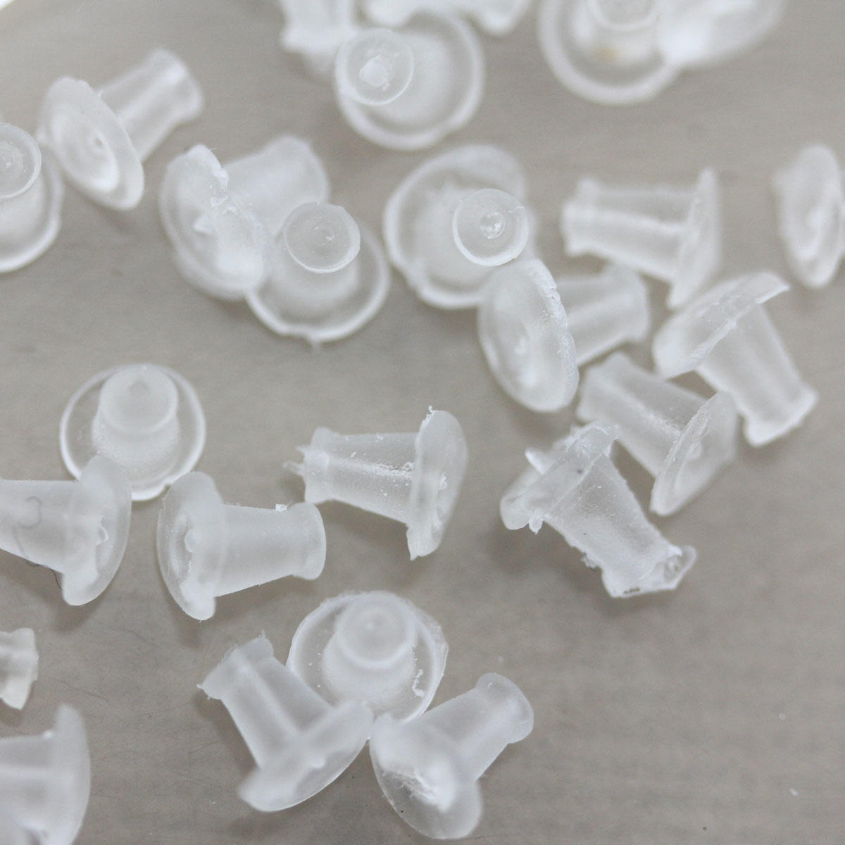 Rubber Earring Backs - 50 Pieces