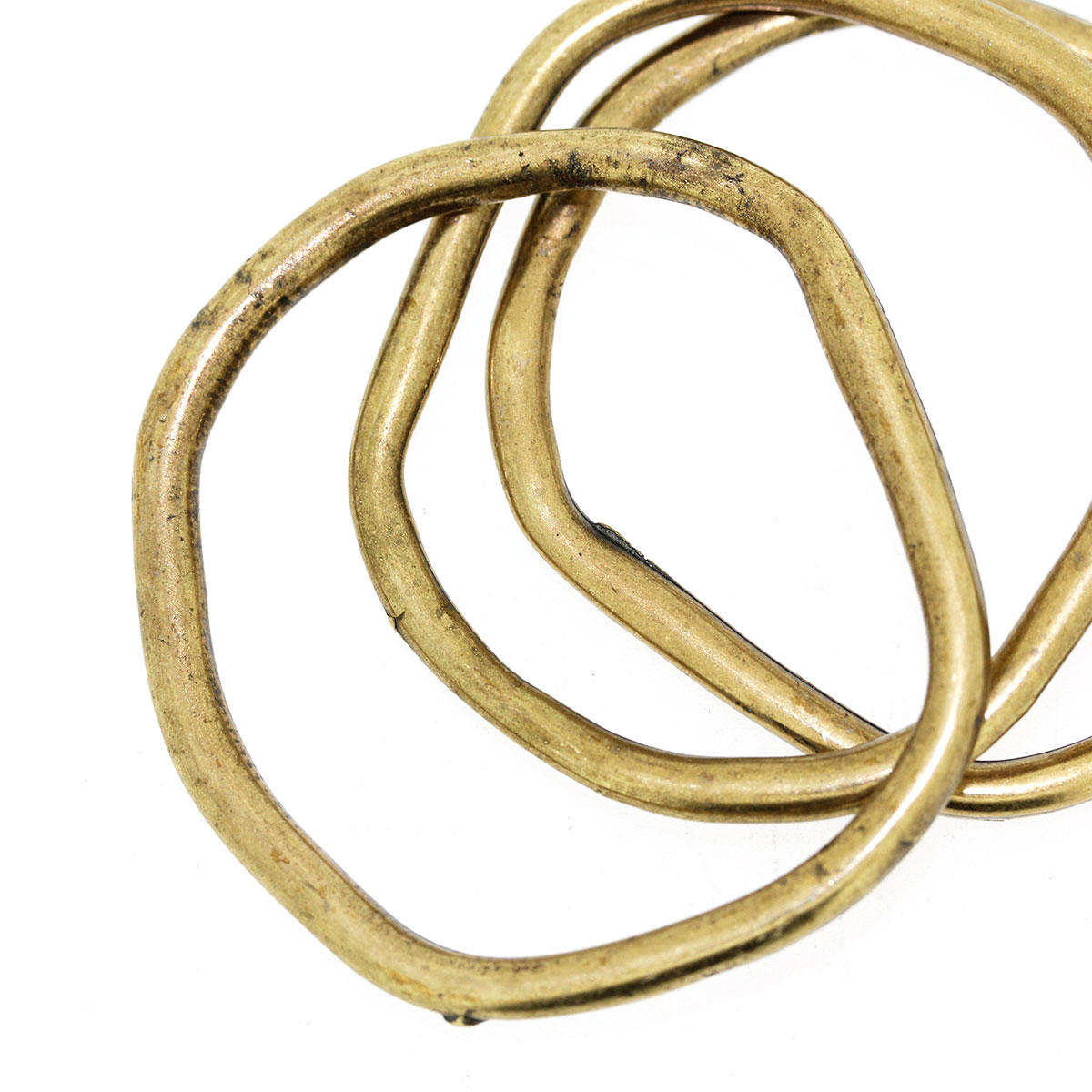 Antique Gold Large Irregular Ring Bead