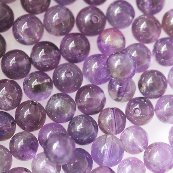 Amethyst Dark Round 6mm Natural Beads