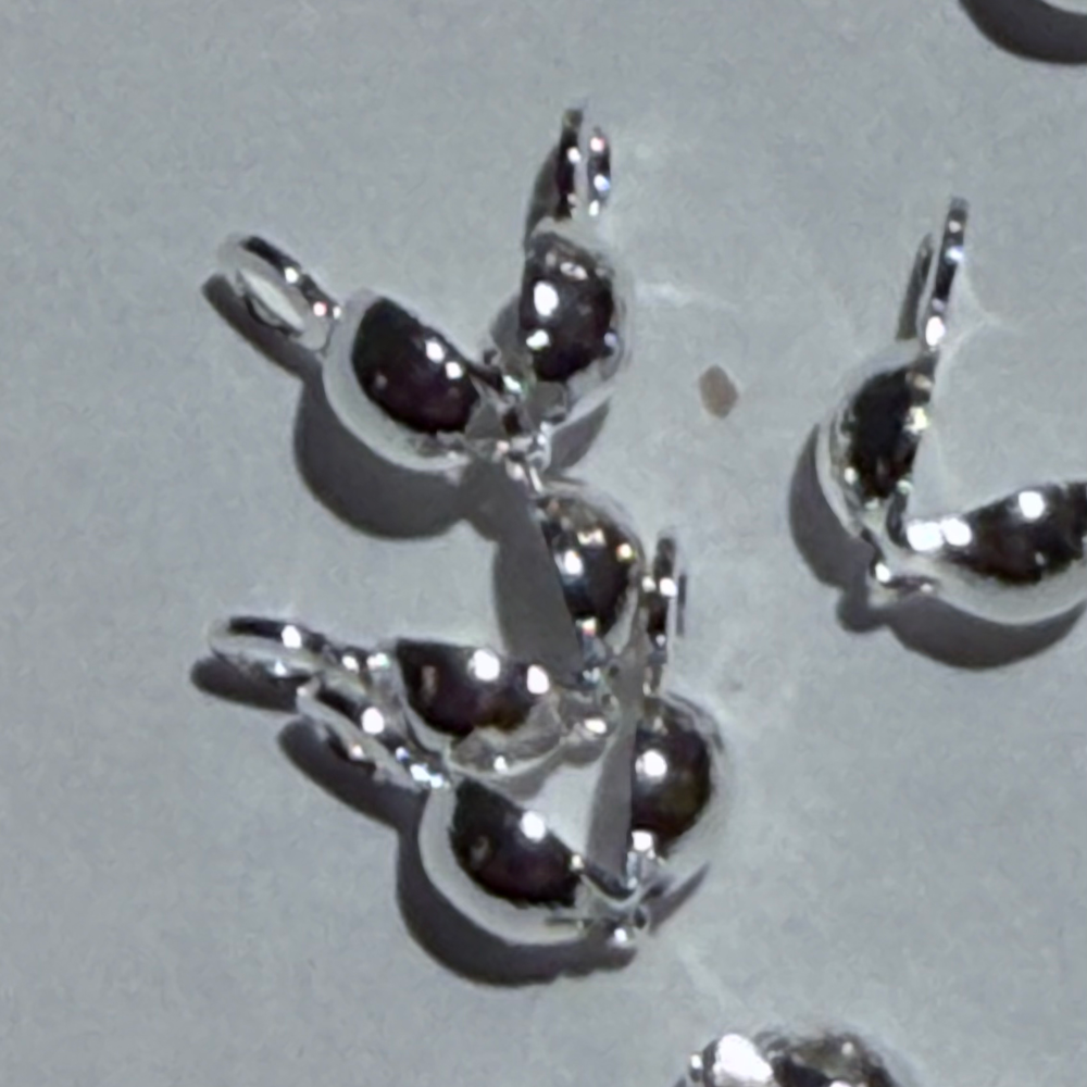 Silver Bead Tip of Calotte New