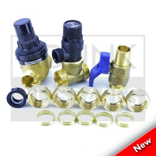 HEATRAE SADIA ELECTROMAX 180L COLD WATER INLET COMBINATION VALVE 95605894