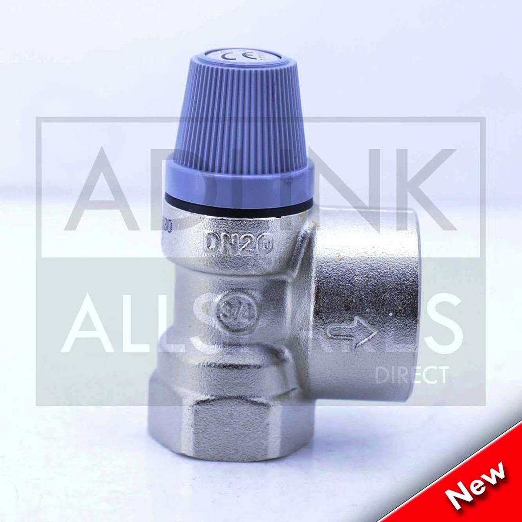 VAILLANT VU 656/45 BOILER PRESSURE RELIEF VALVE 3/4'' X 1'' 3BAR 509228