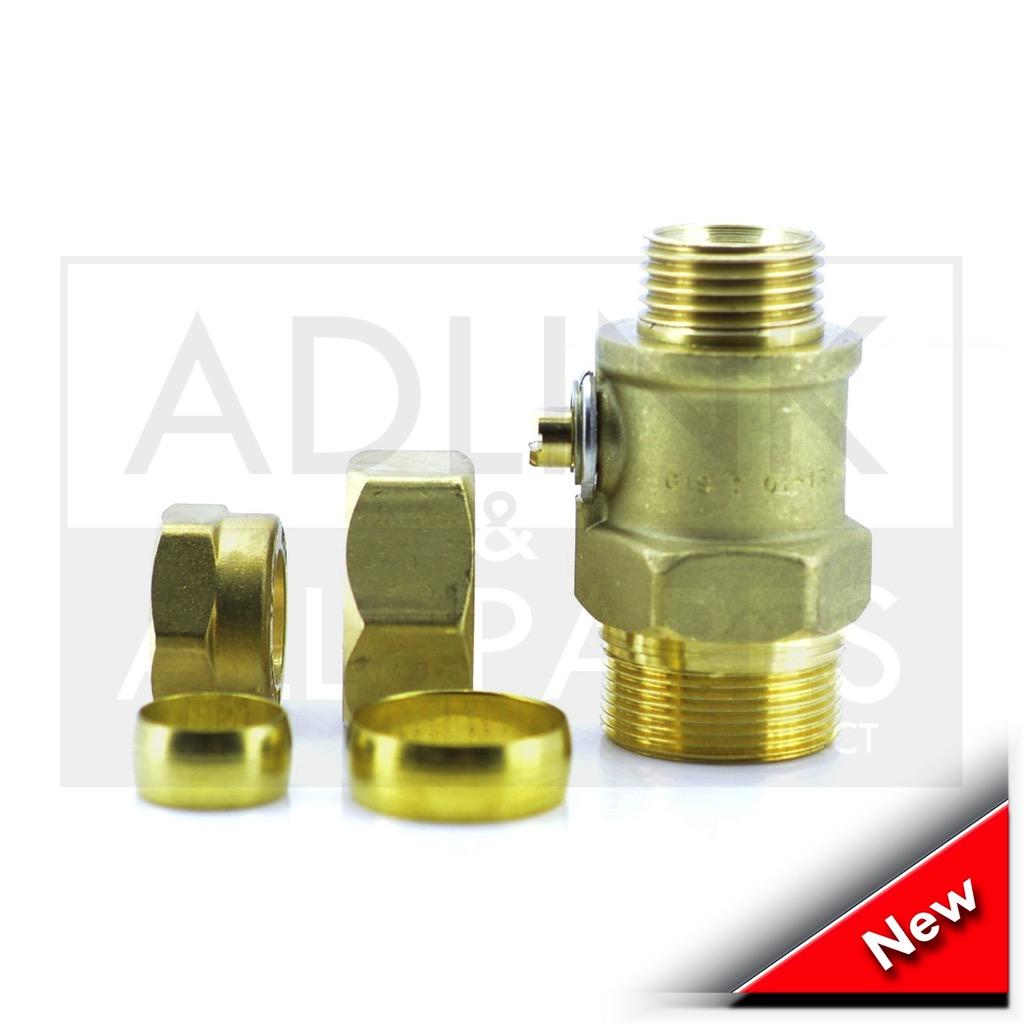 VAILLANT ECOTEC PLUS 937 GAS SHUT OFF VALVE 15MM X 22MM 082794