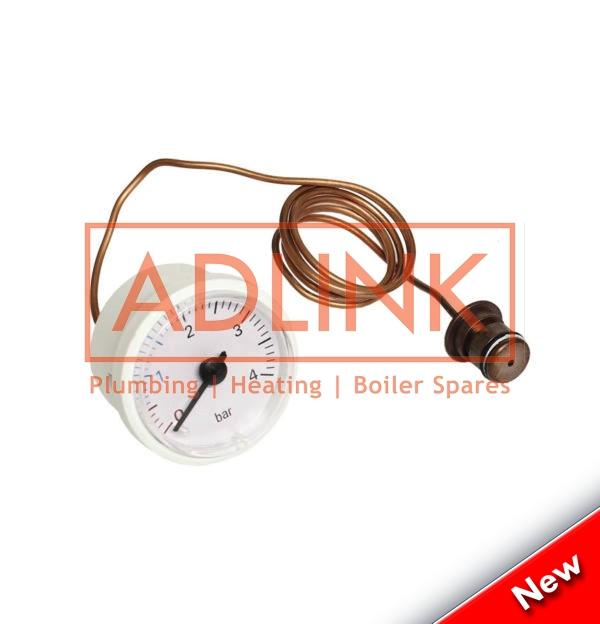 VOKERA PLUS 24S & 30S REV BOILER PRESSURE GAUGE 20005580