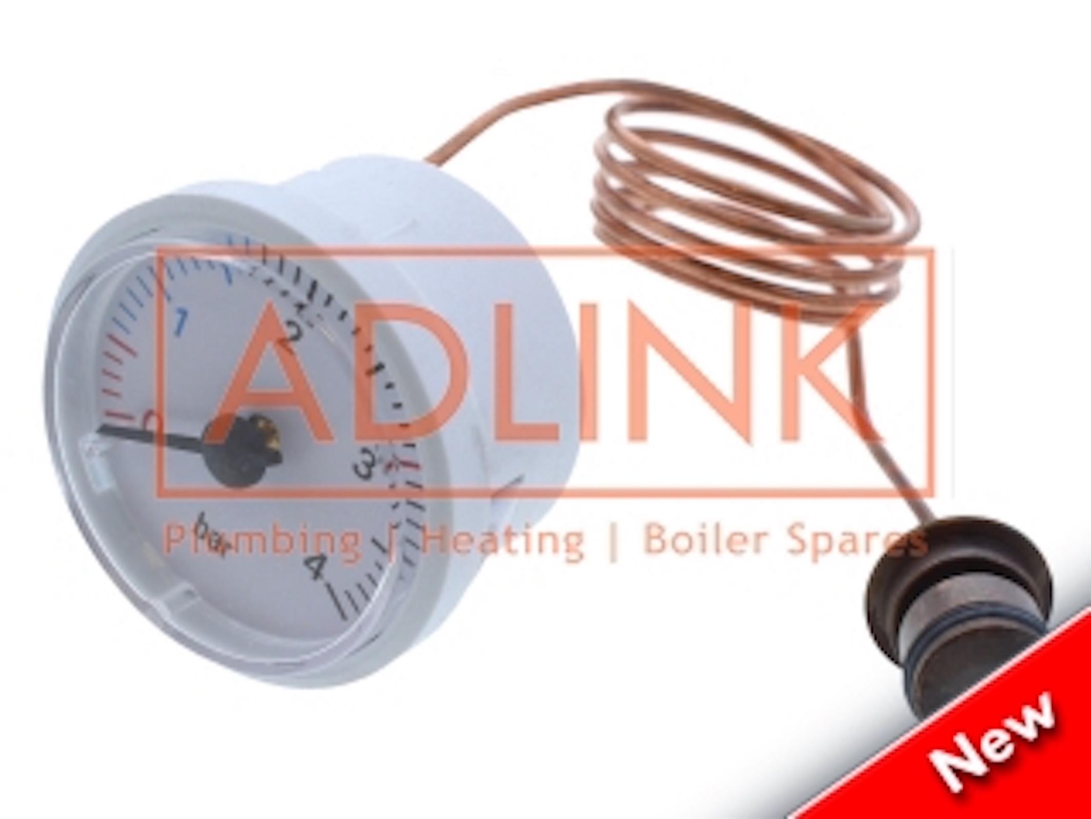 VOKERA COMPACT 25A 29A & 24SE 28SE REV BOILER PRESSURE GAUGE 20005580