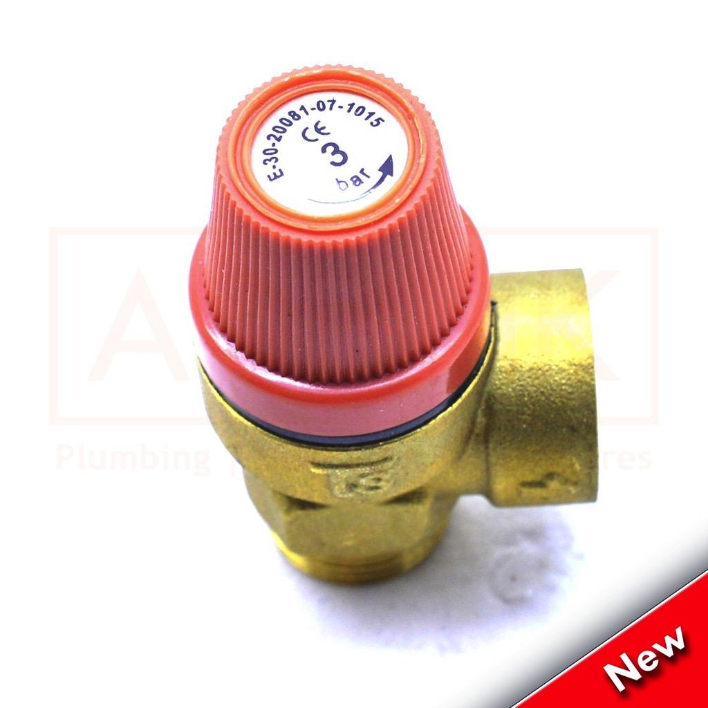 Ravenheat RSF 820/20 & 820/20T Pressure Relief Safety Valve 5015010 Pushfit Type