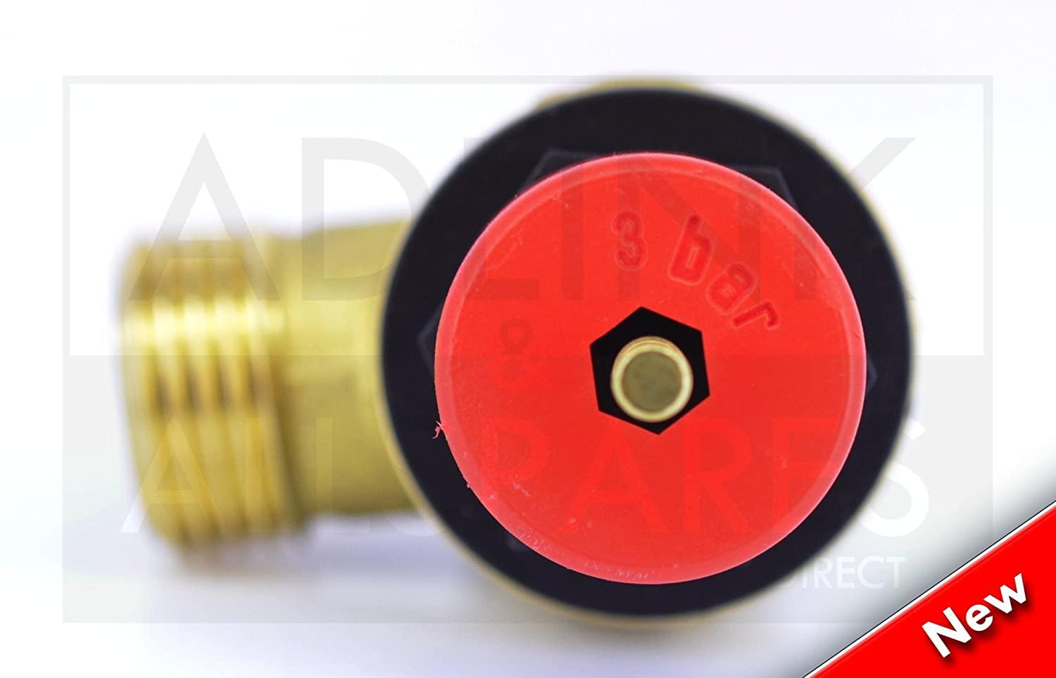 VAILLANT ECOTEC EXCLUSIVE 835 843 VUW & EXCLUSIVE 627 VU BOILER PRESSURE RELIEF VALVE 178985