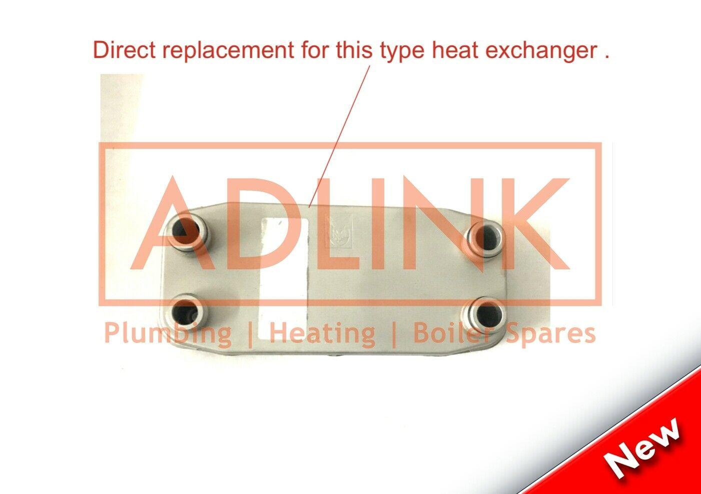 VAILLANT TURBOMAX PLUS 824E u0026 828E DHW (Compatible) PLATE HEAT EXCHANGER  (189MM) 065131