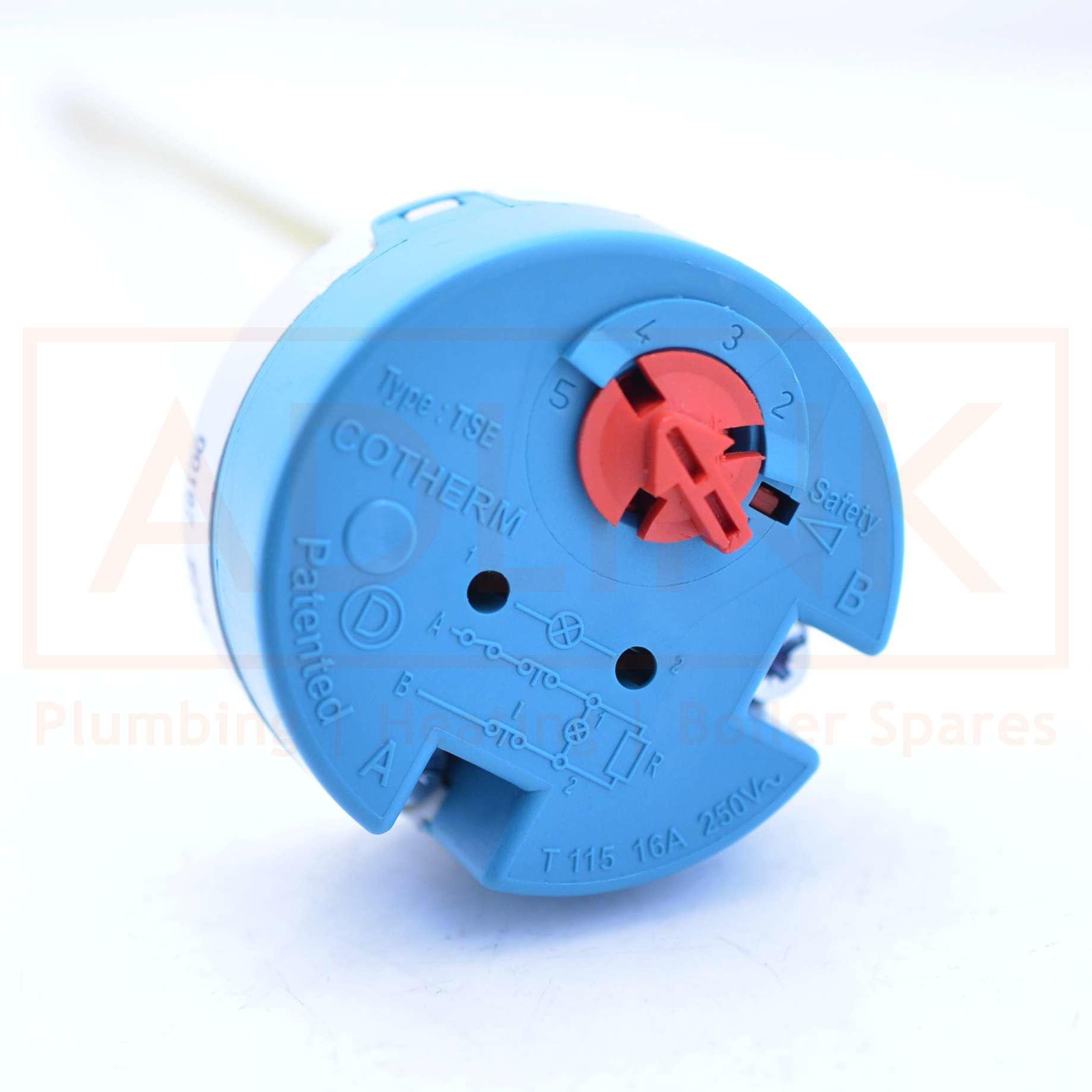 UV Gold Unvented Cylinder IMMERSION HEATER Thermostat