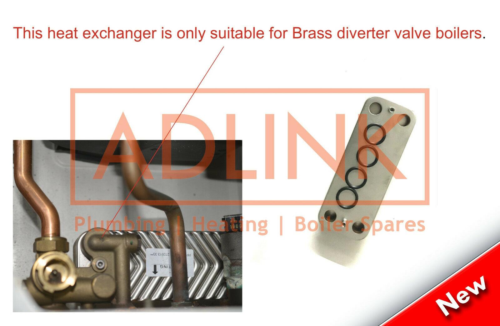 IDEAL LOGIC COMBI 30 u0026 ES 30 BOILER (Compatible) DHW PLATE HEAT EXCHANGER  175418