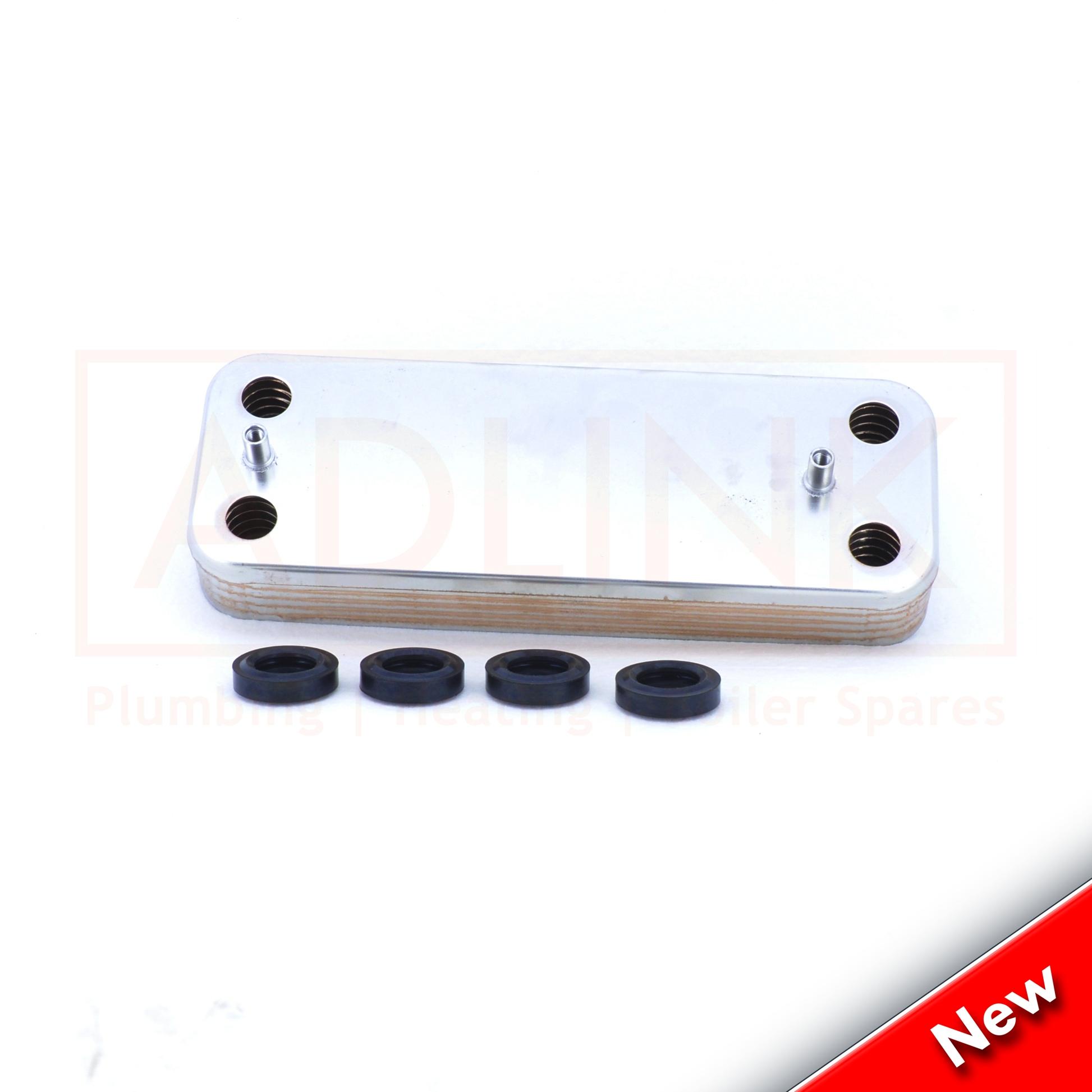 POTTERTON TITANIUM 24 28 33 40 BOILER DOMESTIC HOT WATER HEAT EXCHANGER