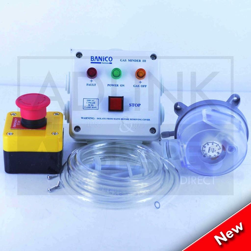 ILAN Gas Interlock System Minder Kit - 3/4" (22mm) Gas Solenoid Valve Included
