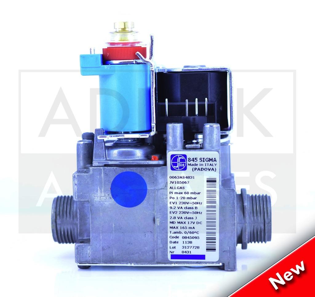 VAILLANT AQUA PLUS 3627 /& 3627 R3 SIGMA 845 MALE THREAD GAS VALVE 114189