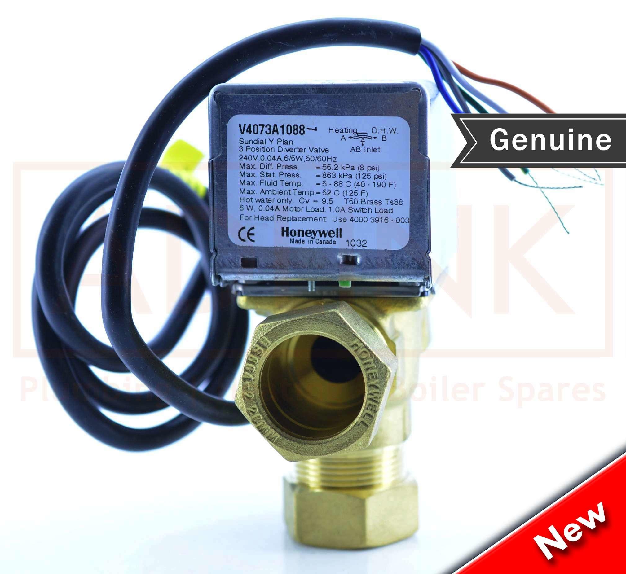 HONEYWELL 3 PORT VALVE 28MM 5 WIRE, V4073A 1088