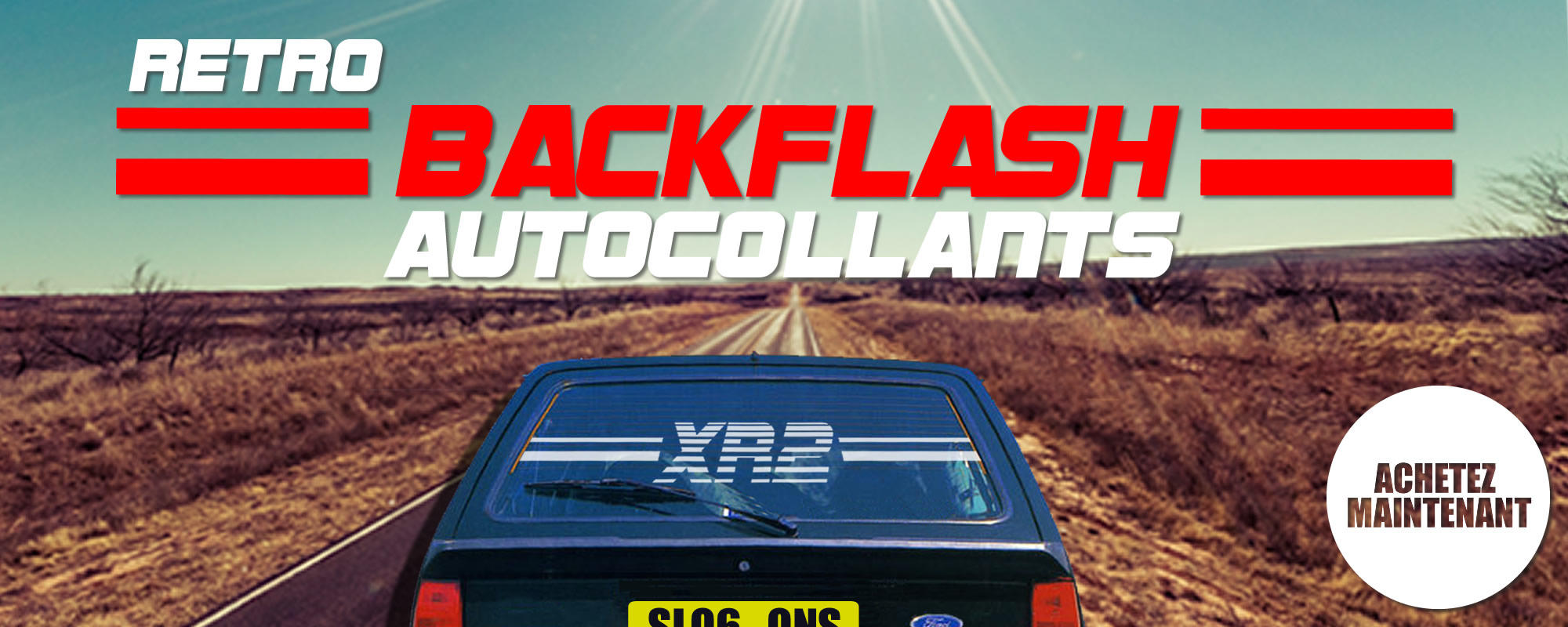 Autocollant Voiture BACKFLASH