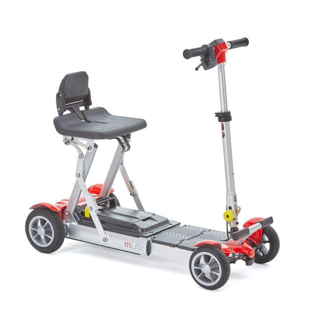 mLite Grey Compact Folding Mobility Scooter
