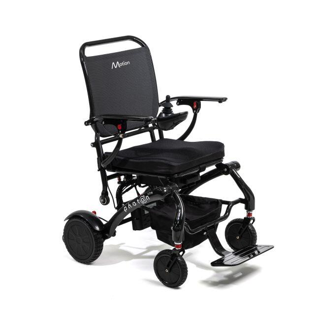 Photon Lite Carbon Fibre Black Folding Powerchair