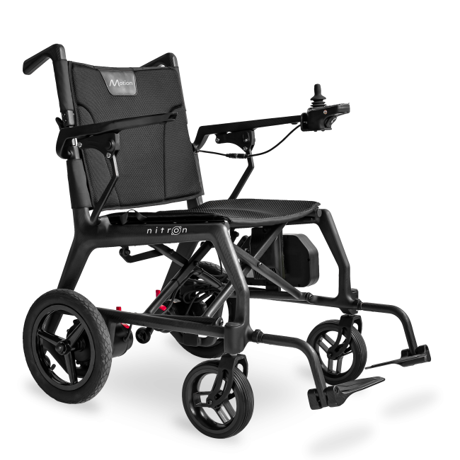Nitron Carbon Black Folding Powerchair