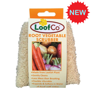 ROOT, VEGETABLE, VEG, SCRUBBER, LOOFAH, LOOFCO,