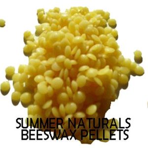 yellow beeswax pellets