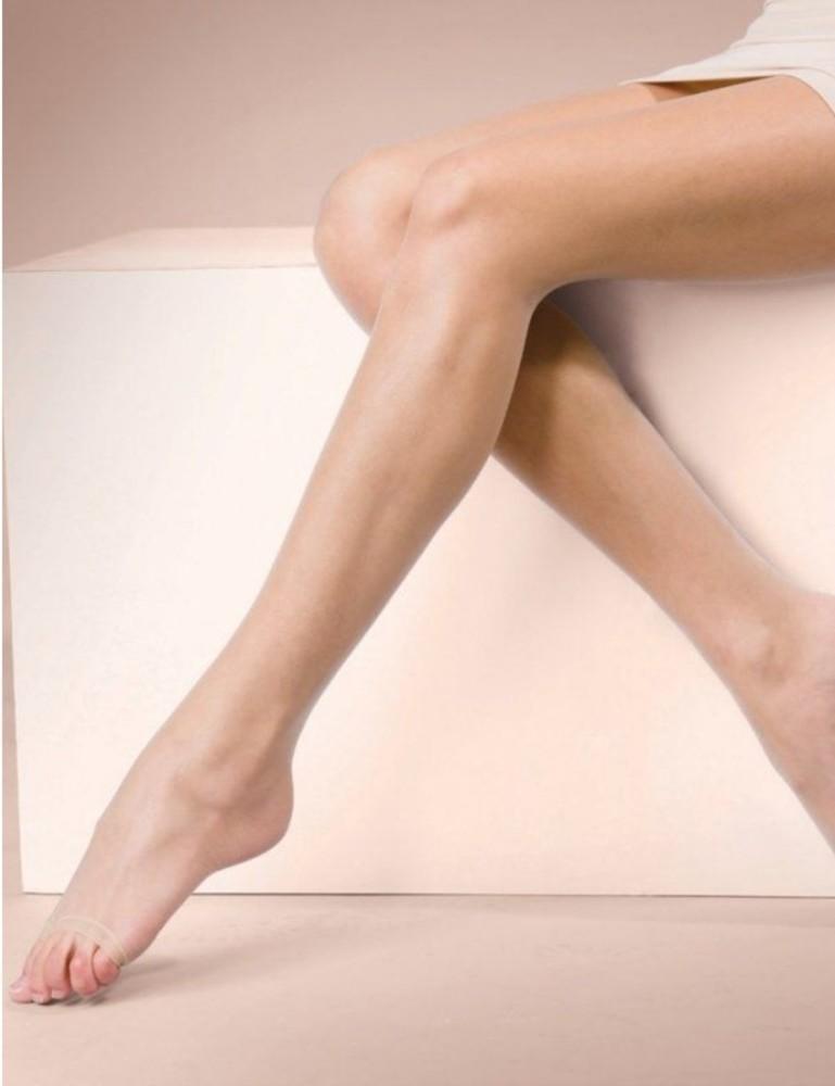 Naturals 8 Denier Sandal Toe Tights - Nude