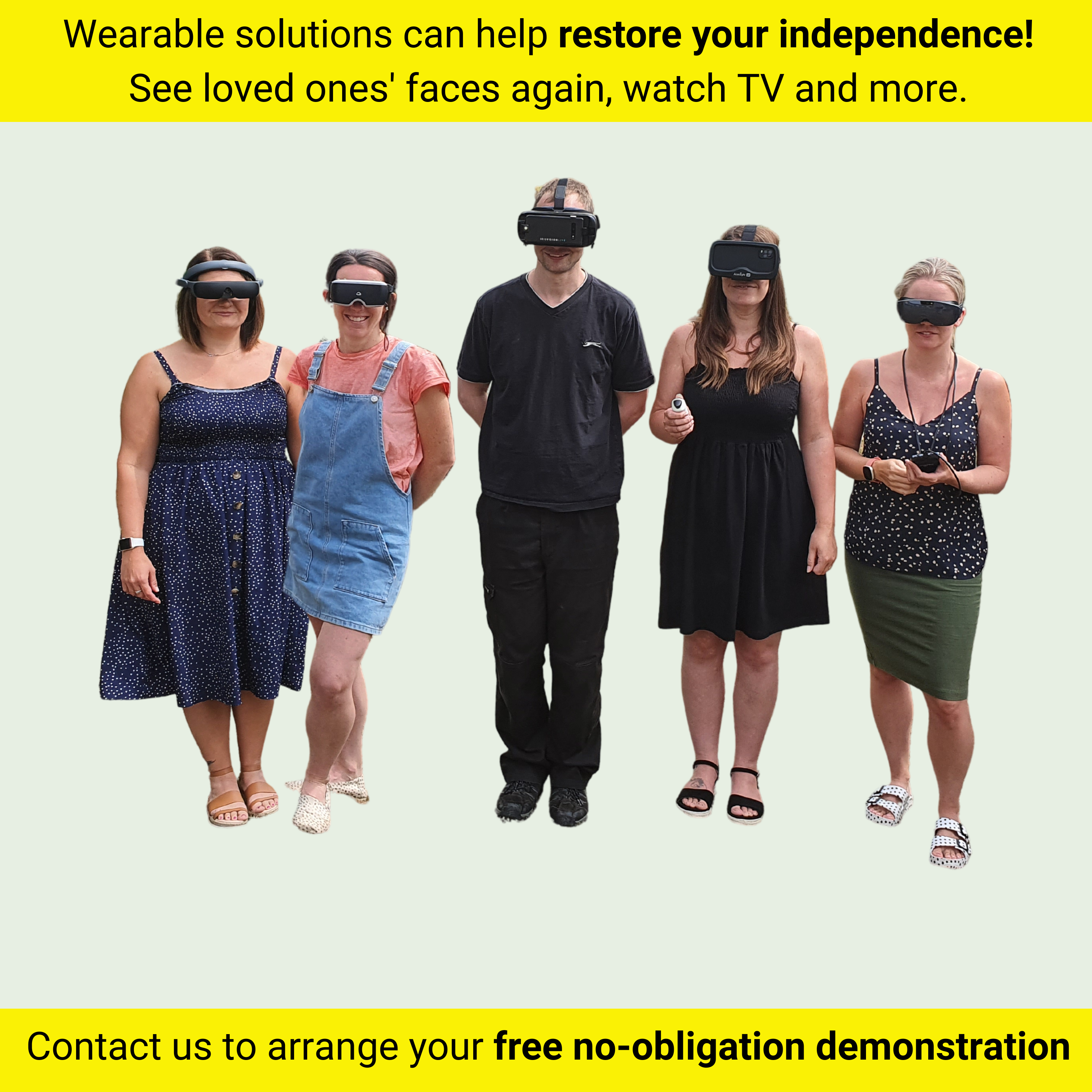 Wearable magnifiers can help restore your independence! See loved ones' faces again, watch TV and more.