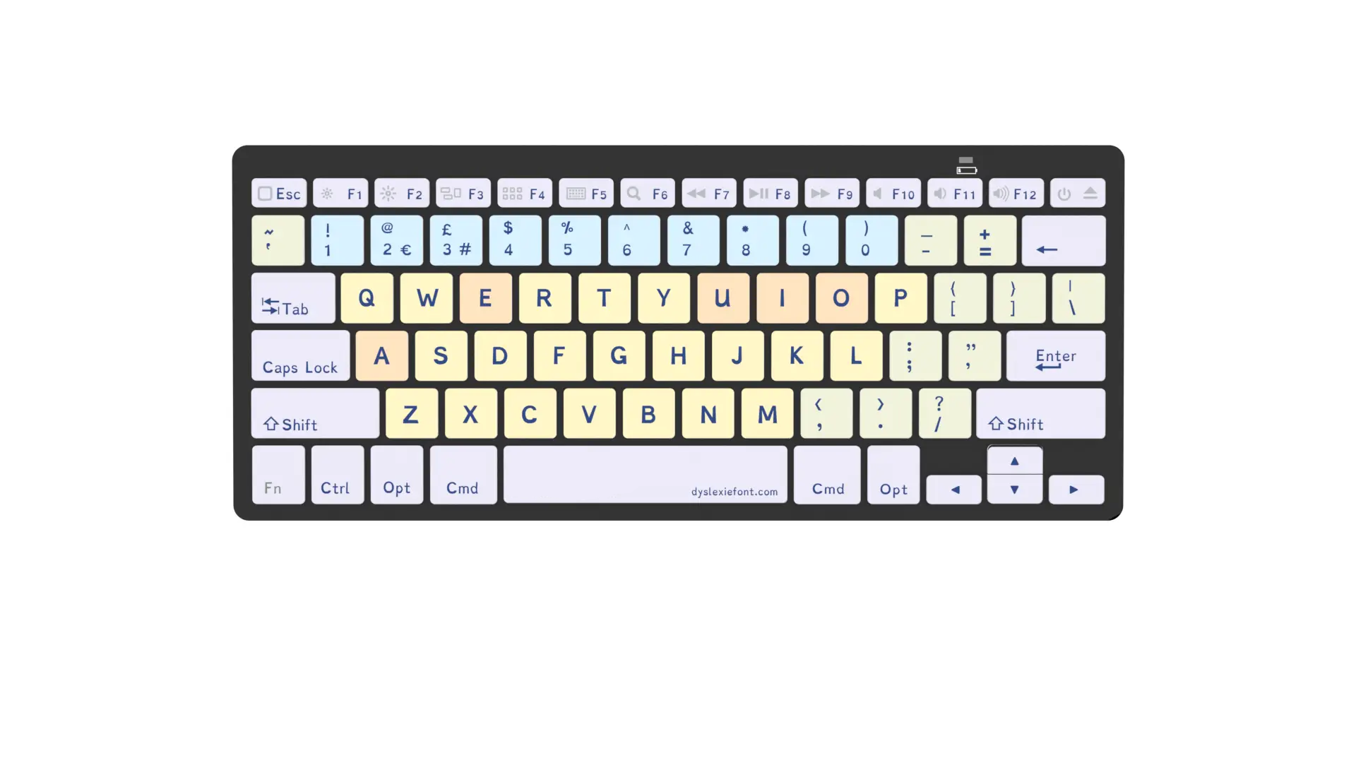 VTKeys Dyslexia Bluetooth Mac Keyboard