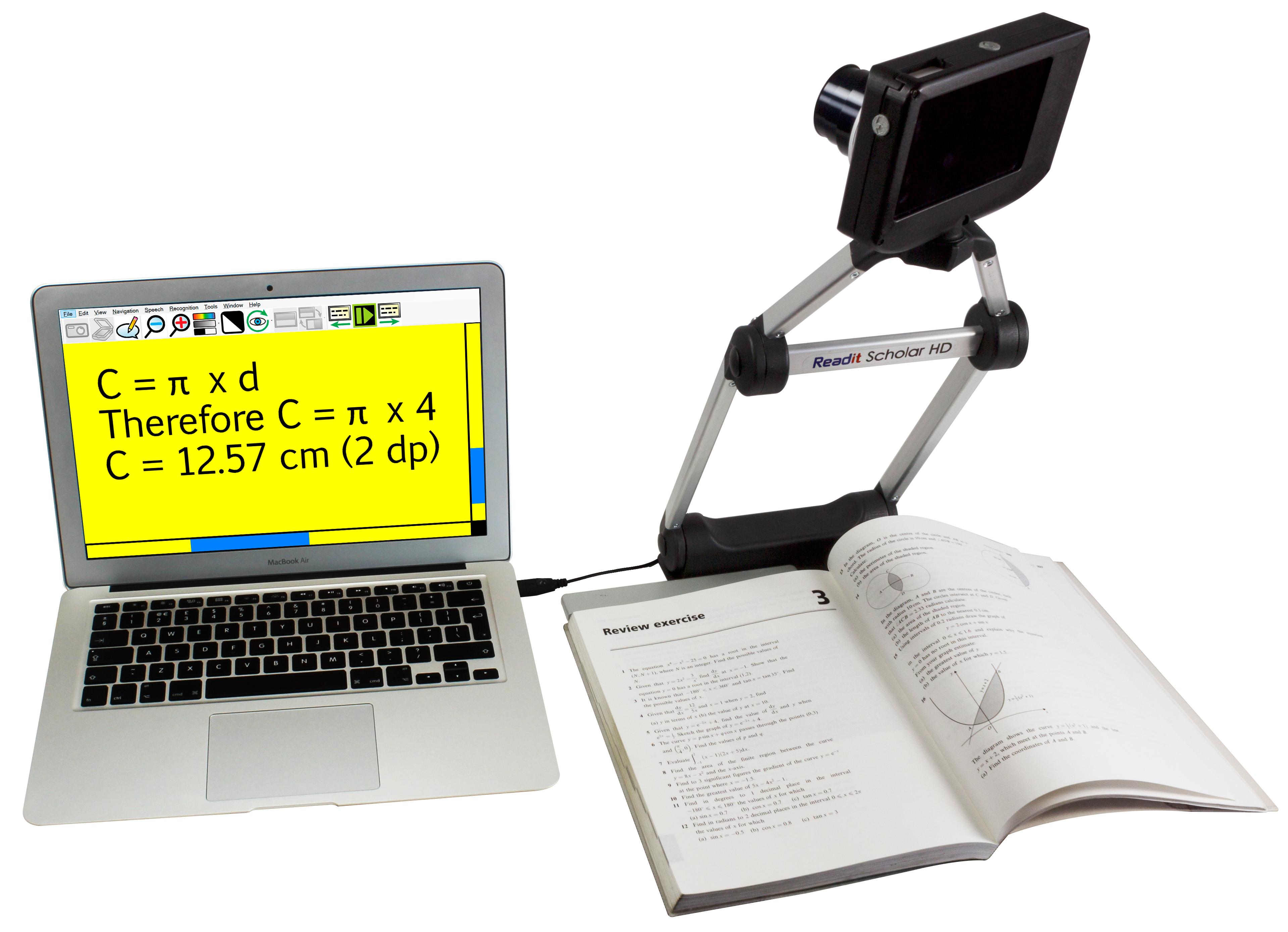 Readit Scholar camera facing a whiteboard