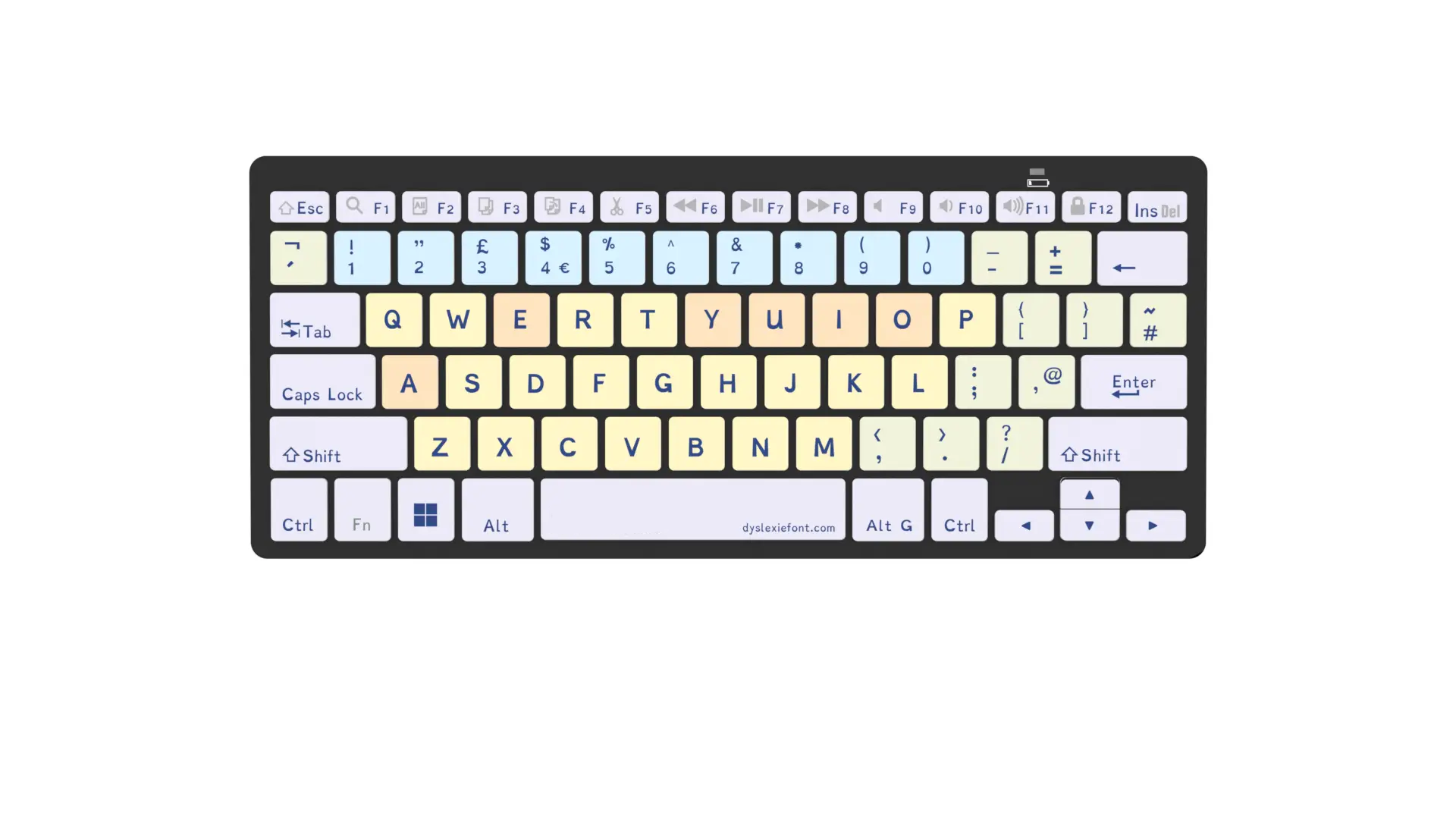 VTKeys Dyslexia Bluetooth PC Keyboard