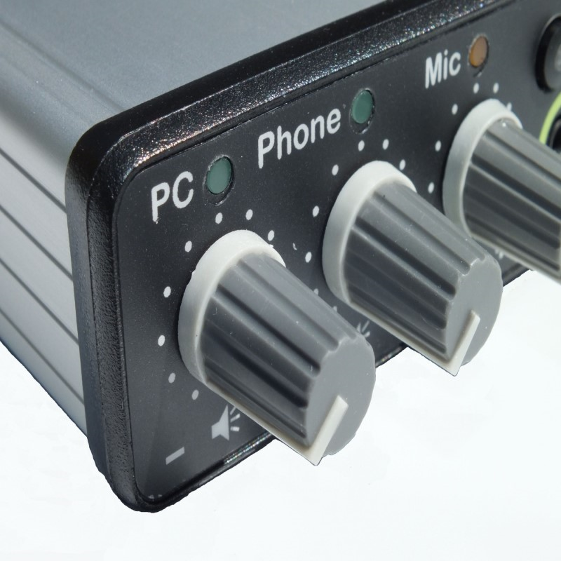 Duo-Comm 2 splitter box audio mixer