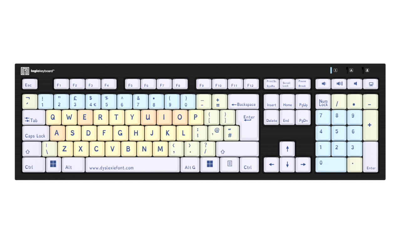 NERO Dyslexie Slimline Keyboard – Windows