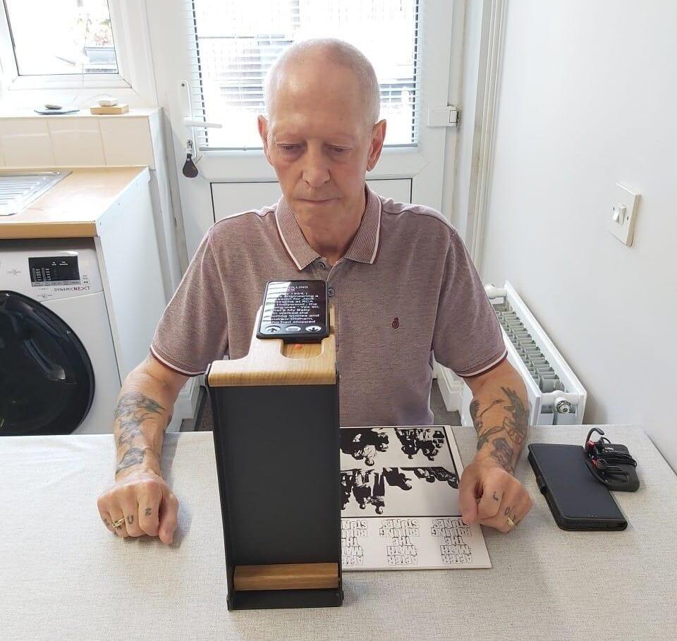 VoxiVision being used in its stand by a VisionAid customer