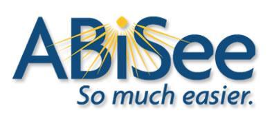 ABiSee logo and the words below, so much easier.