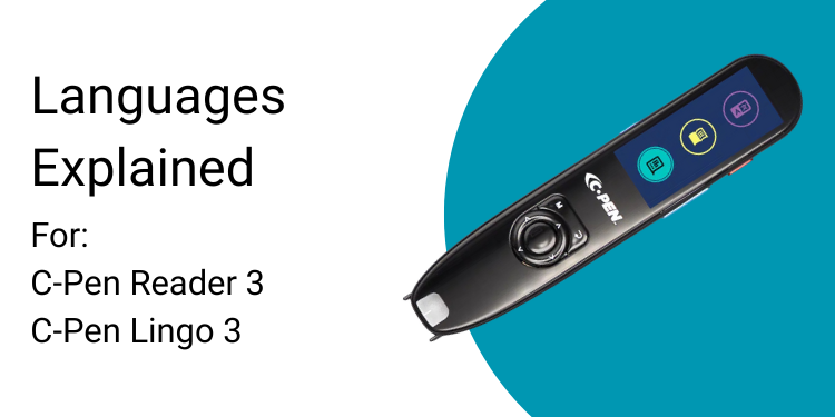Languages  Explained For:  C-Pen Reader 3 C-Pen Lingo 3
