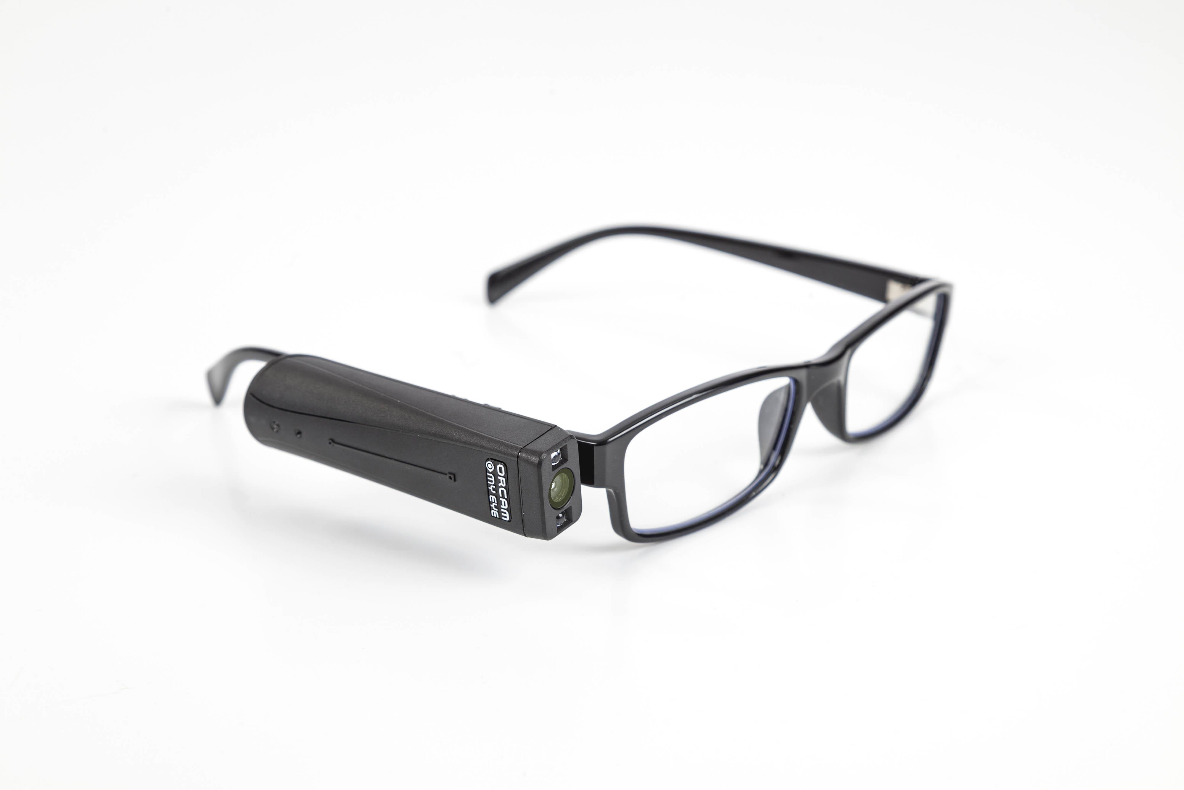 the orcam myeye smart on their glasses mount