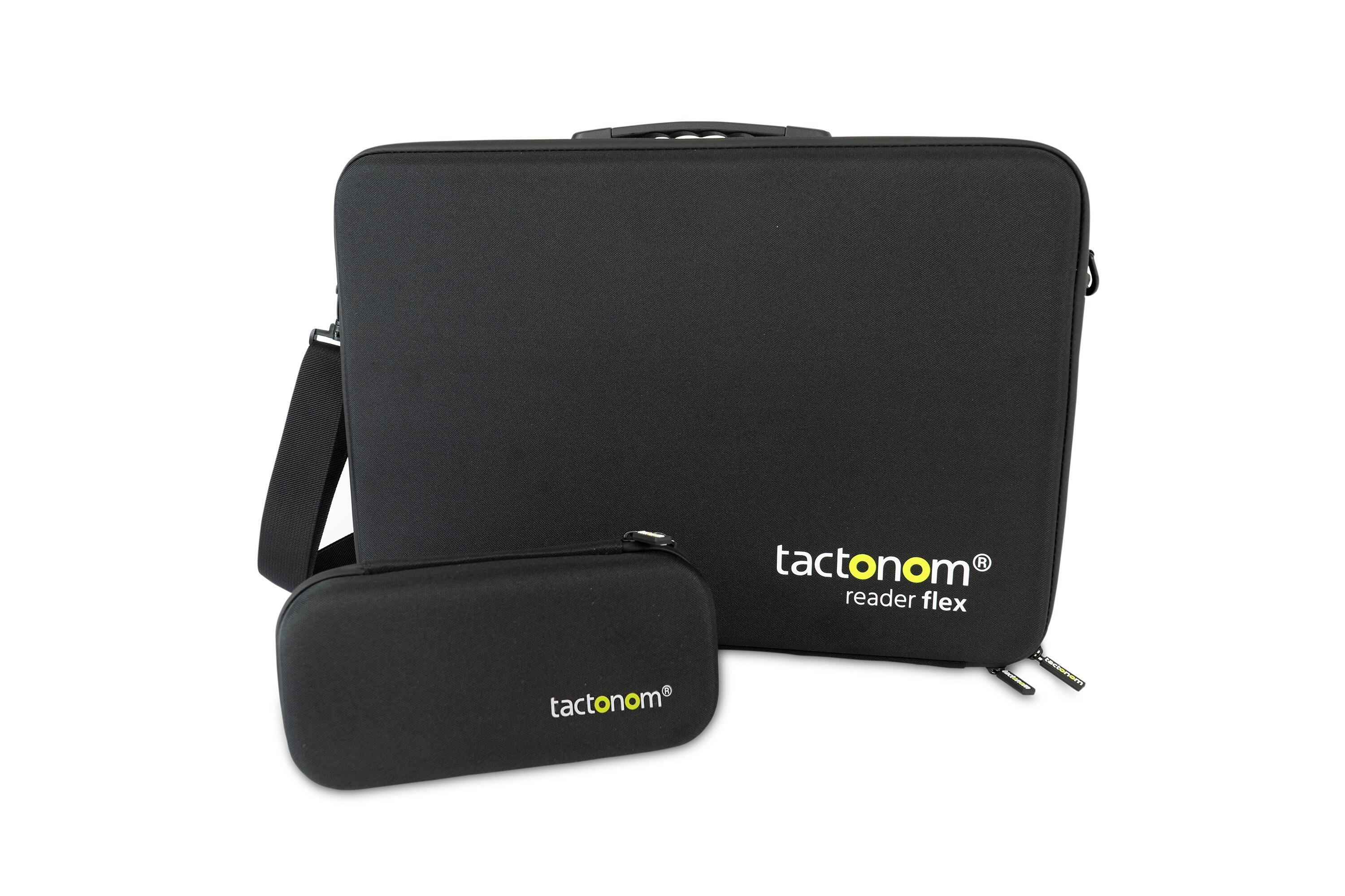 Tactonom Reader Flex Carry Bag and a smaller carry case for cables