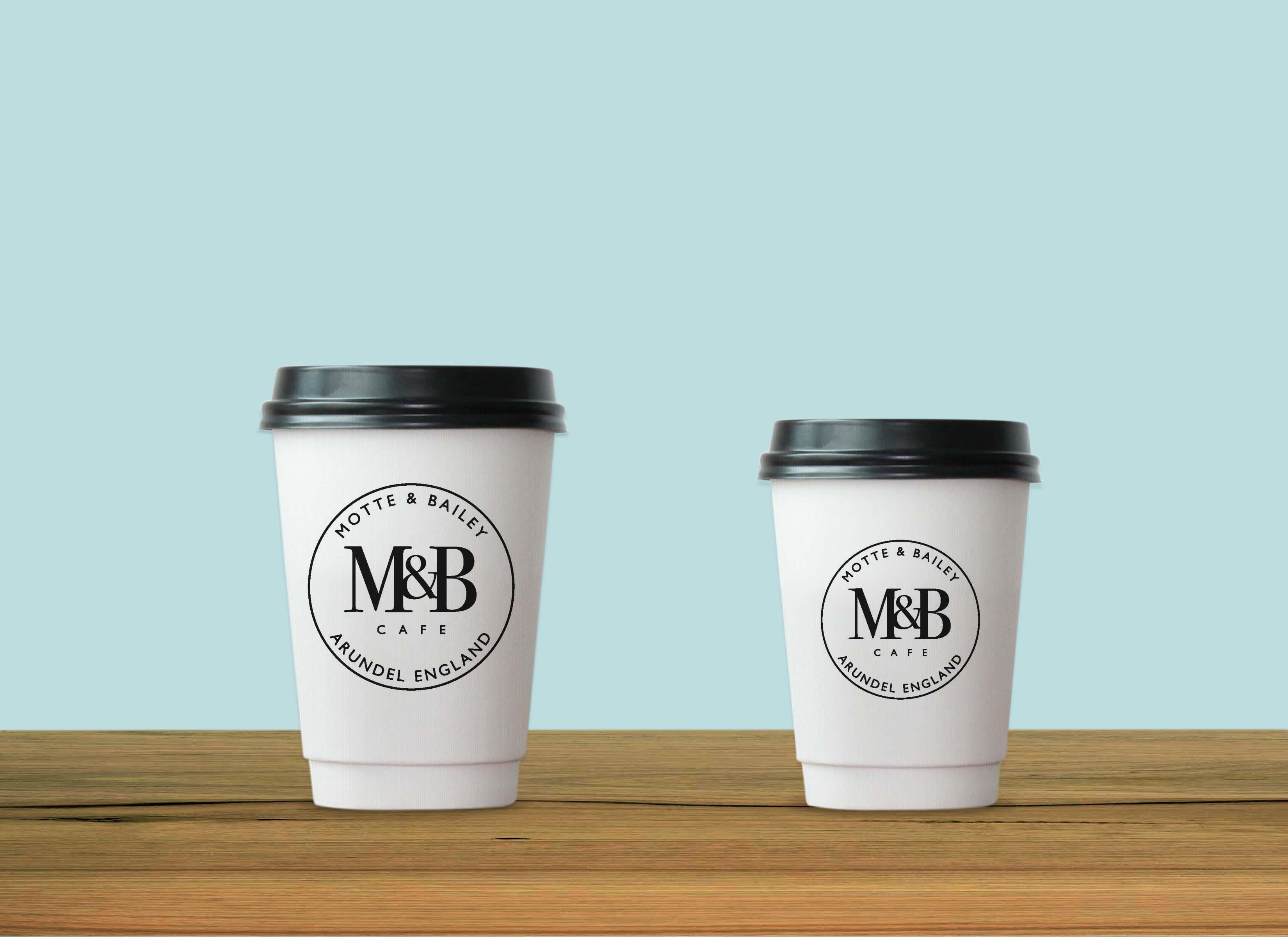 2000 x Motte & Bailey Custom Double Wall Coffee Cups 8oz - CSTM-MOTTE8 - 1