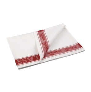 Vogue Glass Cloth Linen Union Red - Each - E910 ** - 1