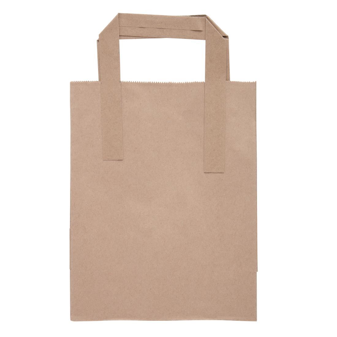 Fiesta Compostable Recycled Brown Paper Carrier Bags Small (Pack of 250) - CS351  - 2