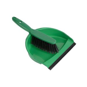 Jantex Soft Dustpan and Brush Set Green - CC933  - 1