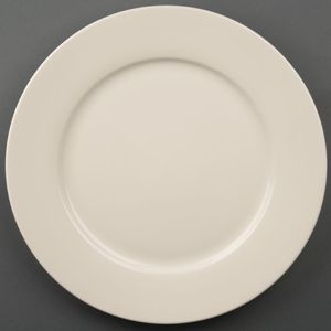 Olympia Ivory Wide Rimmed Plates 310mm (Pack of 6) - U123  - 1