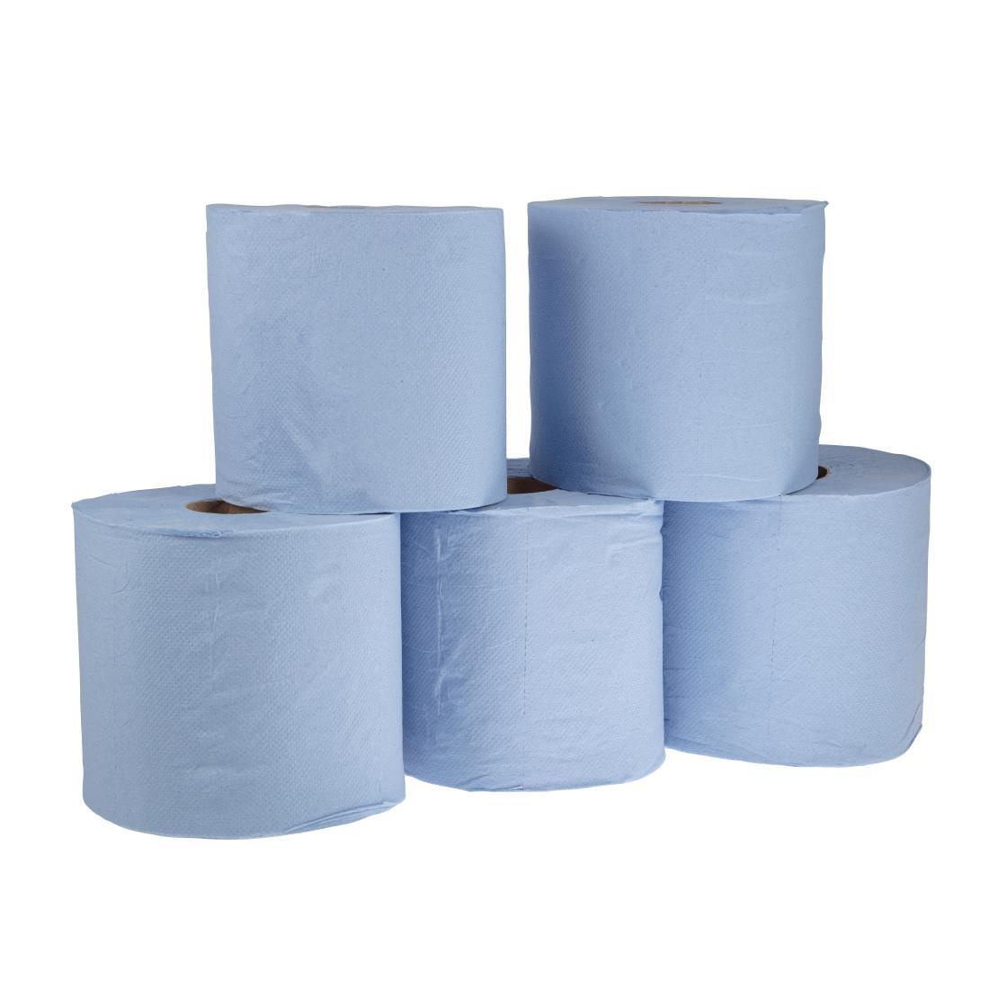 Jantex Centrefeed Blue Rolls 2-Ply 120m (Pack of 18) - CF971  - 8