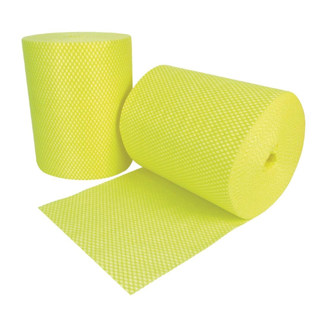 EcoTech Envirolite Super Antibacterial Cleaning Cloths Yellow (Roll of 2 x 500) - FA206  - 1