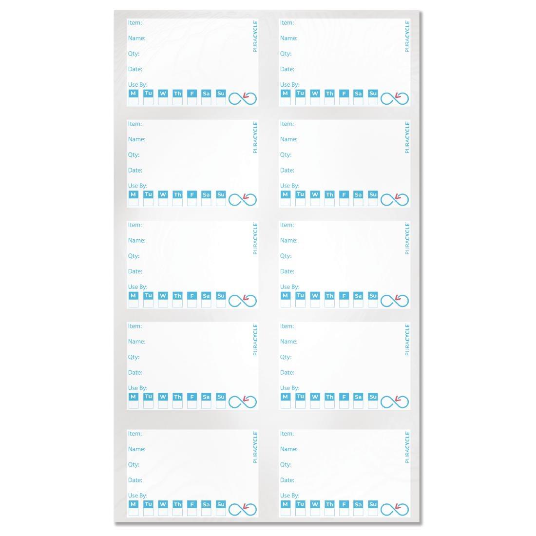Puracycle Reusable Day Labels (Pack of 50) - FB281  - 2