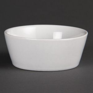 Olympia Whiteware Sloping Edge Bowls 90mm (Pack of 12) - U162  - 1
