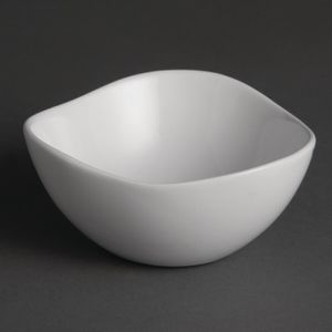 Olympia Whiteware Wavy Bowls 105mm (Pack of 12) - U185  - 1