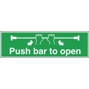 Push Bar To Open Sign - L856  - 1
