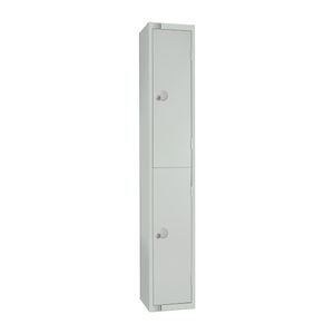 Elite Double Door Manual Combination Locker Locker Grey with Sloping Top - W930-CLS  - 1