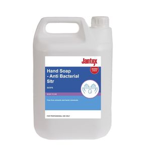 Jantex Unperfumed Antibacterial Liquid Hand Soap 5Ltr - GC976  - 1