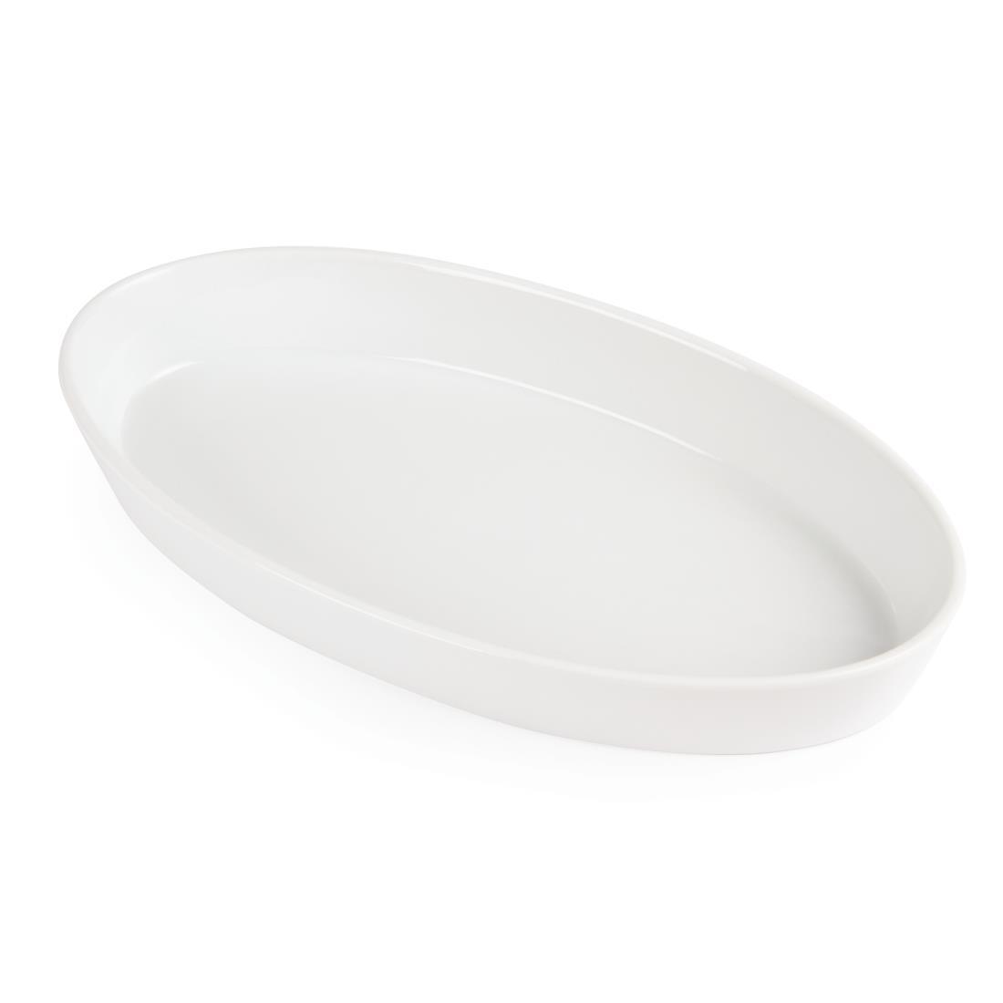 Olympia Whiteware Oval Sole Dishes 330x 180mm (Pack of 6) - W422  - 4